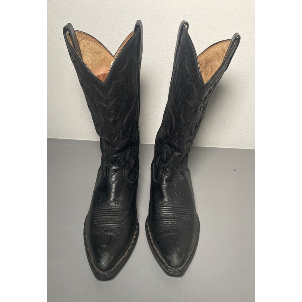 Ariat Men's Heritage Western R-Toe Black Leather Cowboy Boots Size 8.5 D
